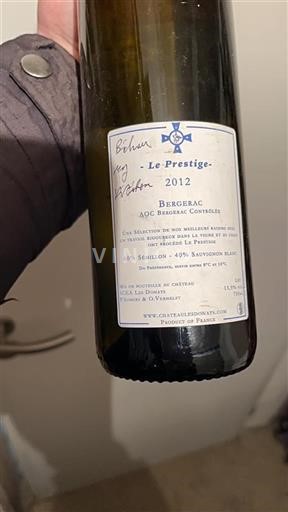 Sud-Ovest Bergerac Château Les Donats Le Prestige 2012