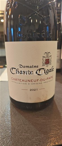 Thung lũng Rhône Châteauneuf-du-pape Domaine Chante Cigale 2021