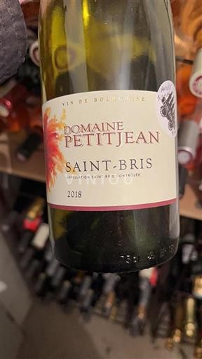 Bourgogne Saint-Bris Domaine Petitjean 2018