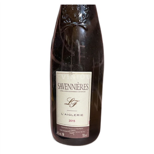 Vin Blanc sec L'Aiglerie Lef Martin 2015 France Vallée de la Loire Savennières AOC