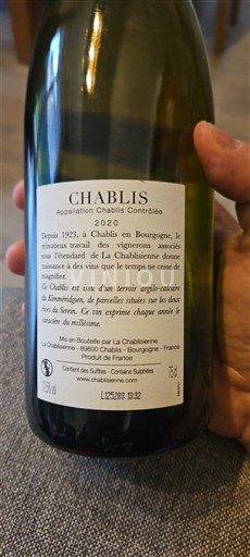 Burgundija Chablis La Chablisienne 2020