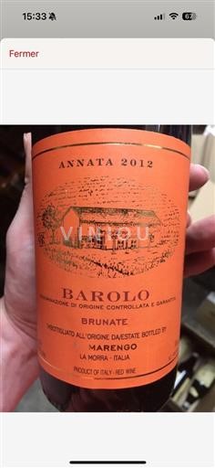 Vin Rouge sec Barolo Mario Marengo 2012 Italie Piémont Barolo DOCG