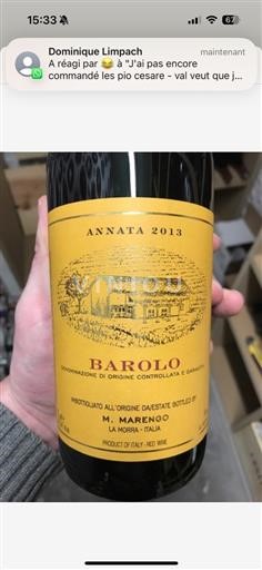 Piemonte Barolo Mario Marengo Barolo 2012