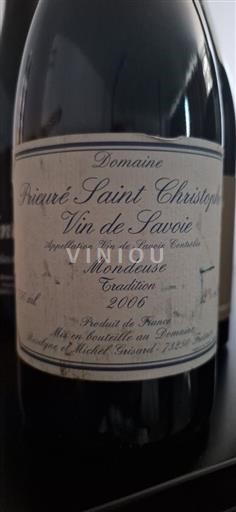 Savoyen und Bugey Savoie (Wein aus) Prieuré Saint Christophe Tradition 2006