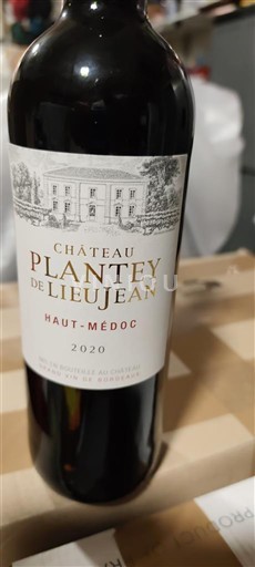 Bordeaux Haut-Médoc Château Plantey De Lieujean 2020