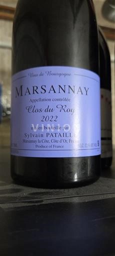 Bourgogne Marsannay Grand Cru Domaine Sylvain Pataille Clos du roy 2022