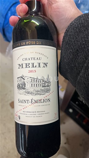 Bordeaux Saint-Émilion Château Melin 2015