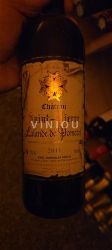 Bordeaux Lalande-de-pomerol Château Saint Pierre 2011