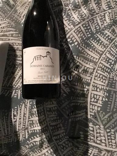 Languedoc Minervois Domaine Cabanes Fruit Noir 2015