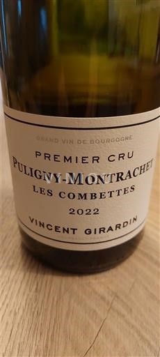 Bourgondië Puligny-Montrachet Premier Cru Vincent Girardin Les Combettes 2022