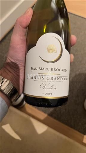 Burgundy Chablis Grand Cru Grand Cru Domaine Jeanmarc Brocard Vaudesir 2019
