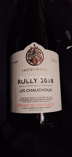Bourgogne Rully Grand Cru Domaine Des Chauchoux Les Chauchoux 2018