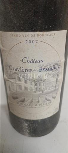 Bordeaux Bordeaux Supérieur Château Gravières De La Brandille 2007