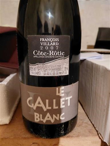 Údolí Rhôny Côte-rôtie François Villard Le Galet Blanc 2007