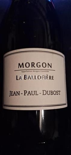 Beaujolais Morgon Jeanpaul Dubost La Ballofière Non-Vintage