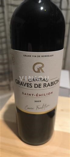 Burdeos Saint-Émilion Château Graves De Rabion Tradition 2022