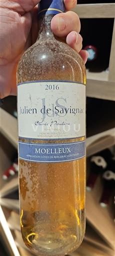 Southwest Côtes de Bergerac Julien De Savignac Pauline 2016