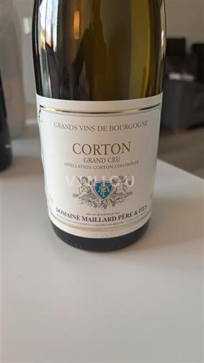 Burgundi Corton Grand Cru Domaine Maillard Père & Fils 2018