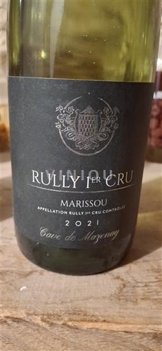 Bourgogne Rully Premier Cru Cave De Mazenay Marissou 2021