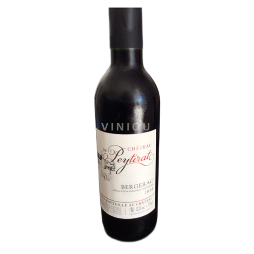 Vin Rouge sec Château Peytirat 2018 France Sud-Ouest Bergerac AOC