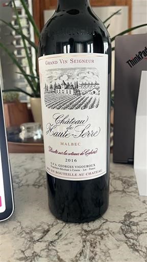 Sydväst Cahors Château Hauteserre 2016