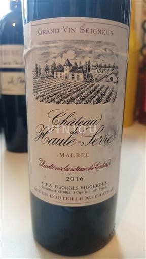Sudoeste Cahors Château Hauteserre 2016