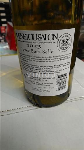Thung lũng sông Loire Menetou-salon Domaine Scev Les Chezeaux Bois-Belle 2023