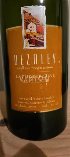 Valais Dôle Jeandaniel Et Pierre Fonjallaz LA GRUYERE RESERVE 2020