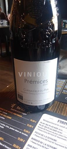Rhônedalen Châteauneuf-du-Pape Grand Cru Prémices 2020
