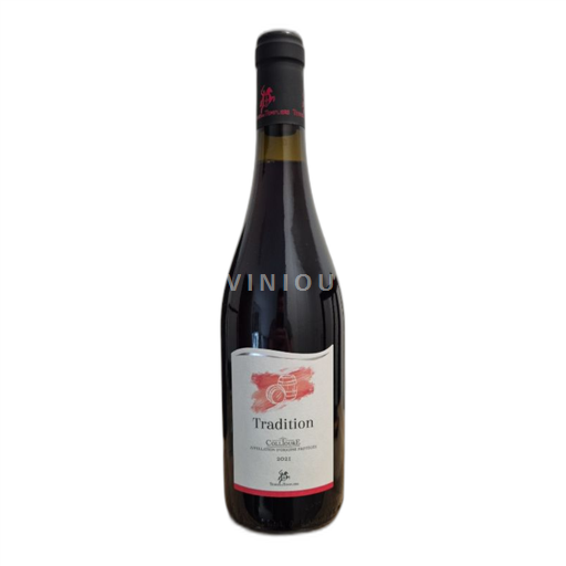 Vin Rouge sec Tradition Terres des Templiers 2021 France Roussillon Collioure AOC
