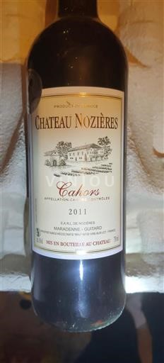 South West Cahors Château Nozières 2011