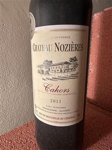 Південний Захід Канор✍ Château Nozières 2011