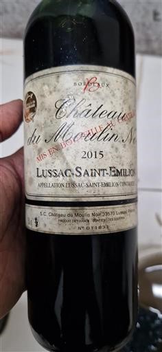 Bordeaux Lussac-saint-émilion Château Moulin Noir 2015