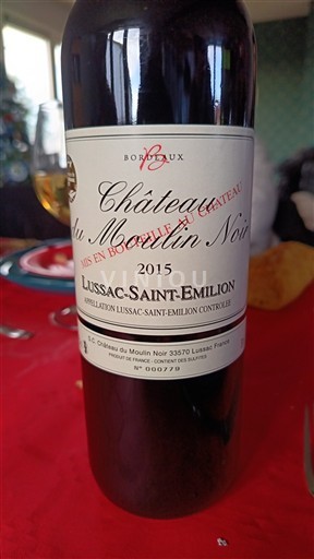 Bordeaux Lussac-Saint-Émilion Château Moulin Noir 2015