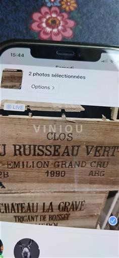 Bordeaux Saint-Émilion Grand Cru Clos Du Ruisseau Vert 1990