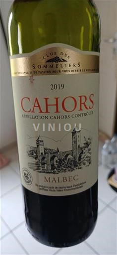 Jihozápad Cahors Club Des Sommeliers 2019