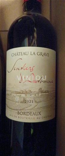 Bordeaux Ospecificerad Domaine La Grave Sentiers d'Automne 2021