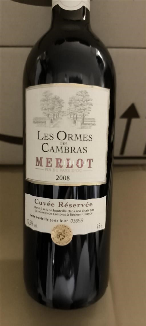 Langvedok Ni doloceno Les Ormes De Cambras Réservée 2008