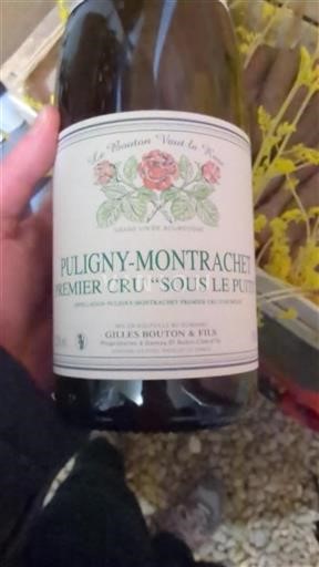 Burgundija Puligny-Montrachet Premier Cru Gilles Bouton Et Fils Sous le Puits 2023
