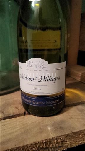 Burgundy Mâcon and Mâcon-Villages Maison Colin Seguin 2016