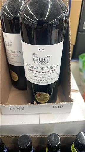 Bordéus Bordeaux Superior Château Ribebon la Garenne 2020