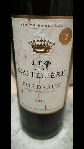 Bordeaux Léo De La Gaffelière 2012