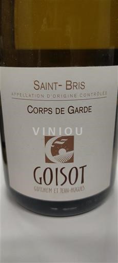 Borgogna Saint-Bris Goisot Corps de Garde 2018