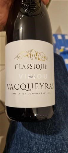 Vallée du Rhône Vacqueyras Classique 2018