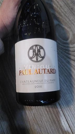 Valle del Ródano Châteauneuf-du-Pape. Domaine Paul Autard 2016