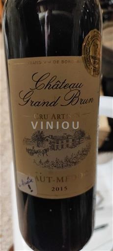 Bordéus Haut-Médoc Cru Artisan Château Grand Brun 2015
