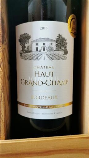 Bordeaux Château Haut Grand Champ 2014