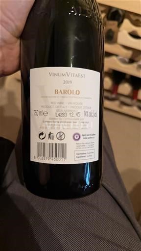 Piamonte Barolo Vinum Vita Est Barolo 2019