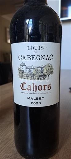 Sydvestfrankrig Cahors Louis De Cabegnac Malbec 2023