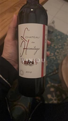 Burdeos Bordeaux superior Château Hermitage 2012